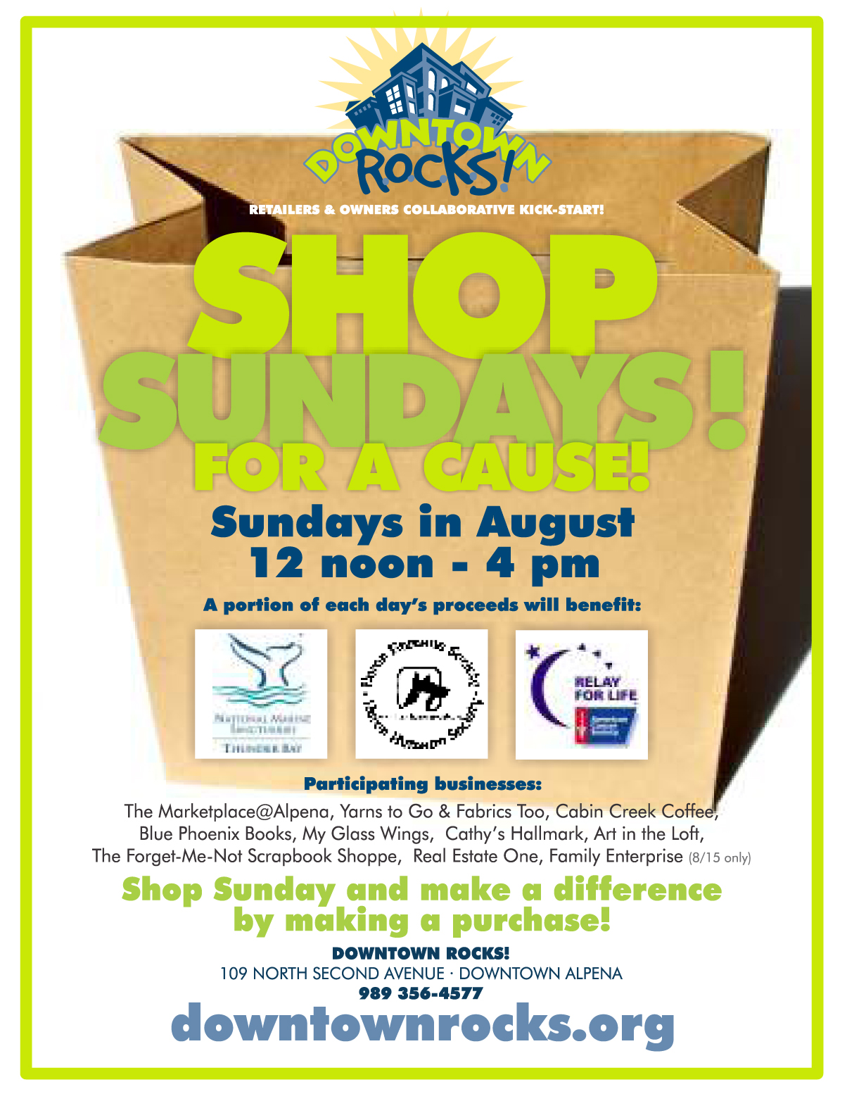 shop sundays flyer